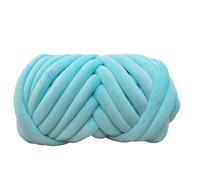 laine à tricoter 1 kg (1000 g) de laine super velours épaisse et volumineuse, en sachet blanc, idéale for le tricot à la main, les loisirs créatifs, couvertures douces tapis(Blue 1KG)