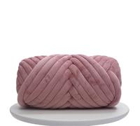 laine à tricoter 1 kg (1000 g) de laine super velours épaisse et volumineuse, en sachet blanc, idéale for le tricot à la main, les loisirs créatifs, couvertures douces tapis(Gray Pink 1KG)