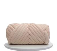 laine à tricoter 1 kg (1000 g) de laine super velours épaisse et volumineuse, en sachet blanc, idéale for le tricot à la main, les loisirs créatifs, couvertures douces tapis(Beige 1KG)