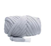 laine à tricoter 1 kg (1000 g) de laine super velours épaisse et volumineuse, en sachet blanc, idéale for le tricot à la main, les loisirs créatifs, couvertures douces tapis(Gray 1KG)