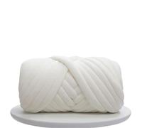 laine à tricoter 1 kg (1000 g) de laine super velours épaisse et volumineuse, en sachet blanc, idéale for le tricot à la main, les loisirs créatifs, couvertures douces tapis(White 1KG)