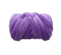 laine à tricoter 1 kg (1000 g) de laine super velours épaisse et volumineuse, en sachet blanc, idéale for le tricot à la main, les loisirs créatifs, couvertures douces tapis(Purple 1KG)