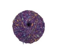 Laine à Tricoter 4 pièces de 200 grammes chacune, fil arc-en-ciel, doux et confortable, for l'artisanat crocheté à la main(Purple)