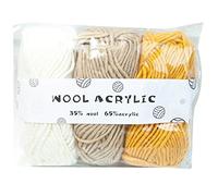 Laine à tricoter à la main - Fil à crochet - Laine douce et épaisse - Laine d'écharpe pour crochet - Fil de moulin à main