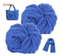 Laine à tricoter épaisse, 2 x 240 g, laine épaisse pour tricoter, laine chunky, laine douce pour tricoter, écharpes et casquettes