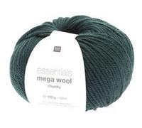 Laine à tricoter Essentials MEGA WOOL Chunky - 100GR - RICO Design 27 Vert - 27 Vert 27 Vert
