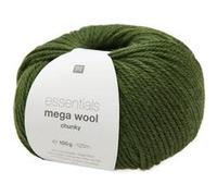 Laine à tricoter Essentials MEGA WOOL Chunky - 100GR - RICO Design(...) - 32 Mousse vert 32 Mousse vert G