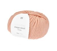 Laine À Tricoter Essentials Mega Wool Chunky - 100gr - Rico Design. Color : 33 Abricot