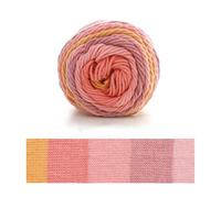 Laine à Tricoter Fils for tricoter et Crochet, fil teint par Segment arc-en-ciel, laine à 5 brins, chapeau tricoté fait à la main, bricolage(20)