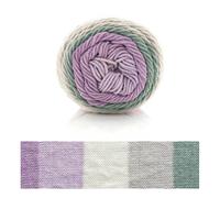 Laine à Tricoter Fils for tricoter et Crochet, fil teint par Segment arc-en-ciel, laine à 5 brins, chapeau tricoté fait à la main, bricolage(34)