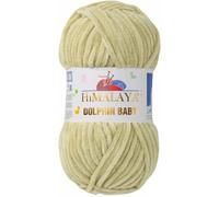 Laine à tricoter Himalaya Dolphin pour bébé - En coton - Pour tricot au crochet (80359 vert pomme)