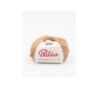 Phildar - Pelote de Laine Phil Artisane - Laine à Crocheter et à Tricoter - 30% LIN,70% VISCOSE - Aiguille n°3.5 - Couleur BLANC