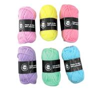 MÉGACRÉA Laine Assortiment de Couleurs Classiques Pastel 6