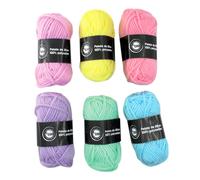 MÉGACRÉA Laine Assortiment de Couleurs Classiques Pastel 6