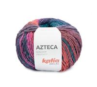 Pelote de laine aztèque de Katia de 100 g, 180 m. (7893 - Pétrole-Fuchsia)