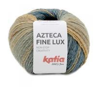 Laine AZTECA FINE LUX Katia 410 Bleu beige