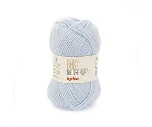Laine BABY NATURE BIO Katia 106 Bleu pâle