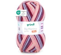 Laine Big Mamma Print-Laine Xxl À Tricoter-Grosse Pelote 400 G/1040 M-Dégradé De Laine En 100% Polyacrylique-Saumon-Cerise-Mauve-Bleu Clair