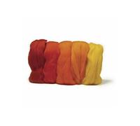 Laine cardée Mérino de 10 g 5 couleurs