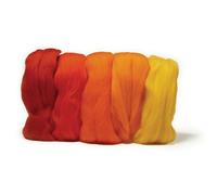 Laine Cardée Mérino Extra Fine Teintes Rouges 5 Couleurs De 10g