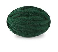 Laine Chenille Crochet 1 pelote de 250 g grosse laine chenille multicolore for tricot et crochet, idéale for couverture, coussin écharpe. Fil épais, doux chaud(Yellow)