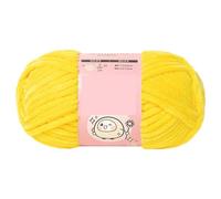 Laine Chenille Crochet 100 g/bobine de fil polyester 68 mètres et 6 mm diamètre, idéal for tricoter crocheter des pulls écharpes. Fil chaud, doux brillant, fait main(Color 15)