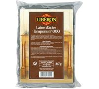 Libéron Laine d'acier n°000 - Mise en cire - sachet de 8 tampons