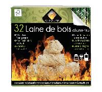 Laine de Bois x32 Cheminett allume-feu 100% nature