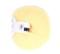 Laine De Cachemire Mohair Douce, Fil à Tricoter Fil à Tricoter à la Main Léger, Fil De Crochet D'écharpe De Bricolage avec Un Crochet pour Tisser des écharpes(02 Jaune d'oie)