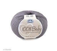 Laine - DMC - 100% Baby - 50 g - Gris - Fil fin - Laine 100% merinos