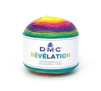 DMC - Révélation - Fil à tricoter multicolore léger, idéal pour des étoles et foulards tendances | 150 grammes - 520 m | Aiguilles et crochet n°4