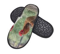 Laine En Peluche Chausson Hiver Poulets De Basse-Cour Pantoufles À La Maison Souple Pantoufle D'Intérieur Pour Chambre, Spa, Invité L