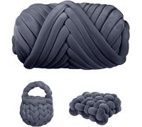 Laine épaisse XXL 500 g - Pour tricot à la main - Fil textile volumineux pour crochet, paniers, couvertures, coussins, sac à dos, panier pour animaux domestiques