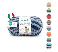 Laine Gründl Hot Socks « Madena », 100 g Baltic-Sea-Mix, couleur 08