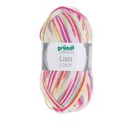 Laine - Gründl - Lisa Premium Color - 50 g - 133 m - Fuchsia/Orange/Jaune