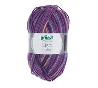 Laine Gründl ""Lisa Premium Color"" Laine Gründl ""Lisa Premium Color"", 50 g, env. 133 m Mûre/Fuchsia/Violet, couleur 04