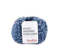Laine Katia BASIC MERINO POPCORN couleur 101 (101 bleu jean)