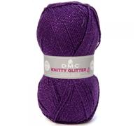 DMC - Knitty Glitter - Touche métallique l Idéal tous types de vêtements - Aiguilles à tricoter n°4 | 50 g - 148 m - 5 coloris disponibles