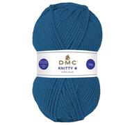 Laine Knitty 6 - DMC - 100 g - 100% acrylique - Couleur Bleu Azur - Fil moyen