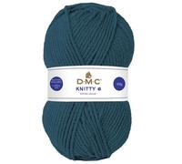 Laine Knitty 6 - DMC - 100 g - 100 % acrylique - Couleur Bleu Canard - Fil moyen