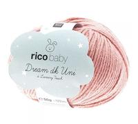 Laine layette BABY DREAM DK UNI - Rico 007 Vieux rose