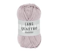 Laine longue Quattro de qualité supérieure - Coton peigné mercerisé uni (148 - Lilas vieilli)