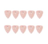 Laine Médiator Rose 4mm 10 Pièces, pour Guitare et Ukulélé | Feutre Souple, Prise Confortable, Léger et Solide, Son Plus Doux pour Cordes Nylon