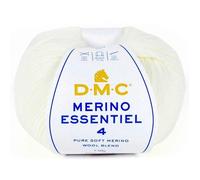 Laine Merino Essentiel 4 DMC - 50 g - 01 - Ecru 850