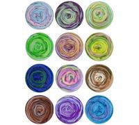Laine mérinos teintée à la main 100 g - Laine mélangée naturelle pour kits de feutrage à l'aiguille | Fournitures d'art en fibres mélangées pour les loisirs créatifs (couleur 21)