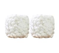 Laine Pelote Doux Épais À Pompons 100g Pour Tricoter Ou Crocheter Débutants Fil En Tricot 2 Pièces