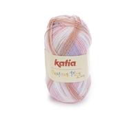 Laine PEQUES PLUS Katia 64 Saumon bleu rose