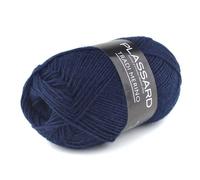 Laine Pull Tradi-Merino Plassard 27 Bleu Marine