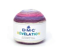 DMC - Révélation - Fil à tricoter multicolore léger, idéal pour des étoles et foulards tendances | 150 grammes - 520 m | Aiguilles et crochet n°4