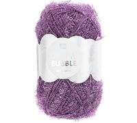 Laine Rico Creative Bubble - RICO DESIGN - 50 g - Blanc - Violine